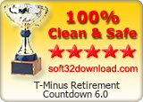 T-Minus Retirement Countdown 6.0 Clean & Safe award